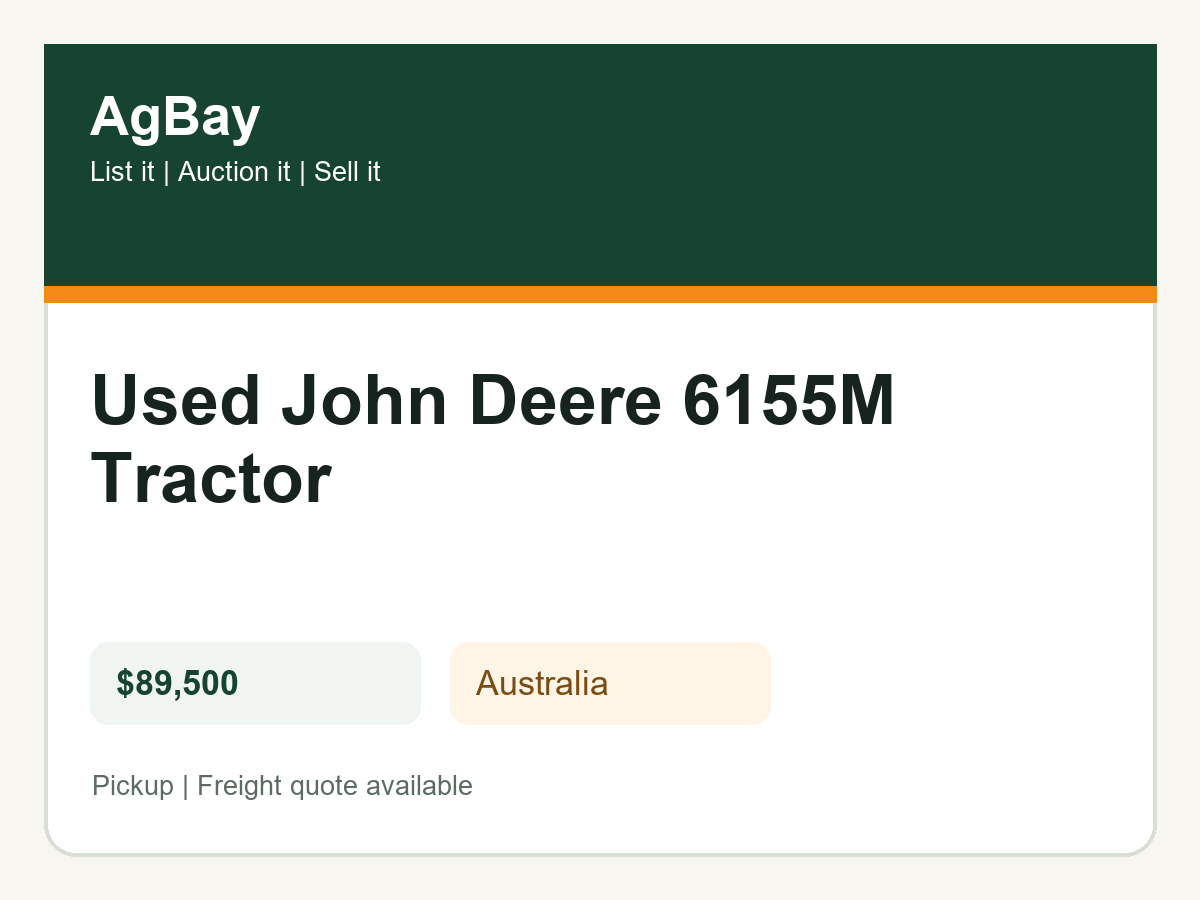 Used John Deere 6155M Tractor