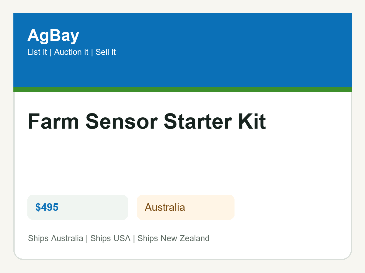 Farm Sensor Starter Kit